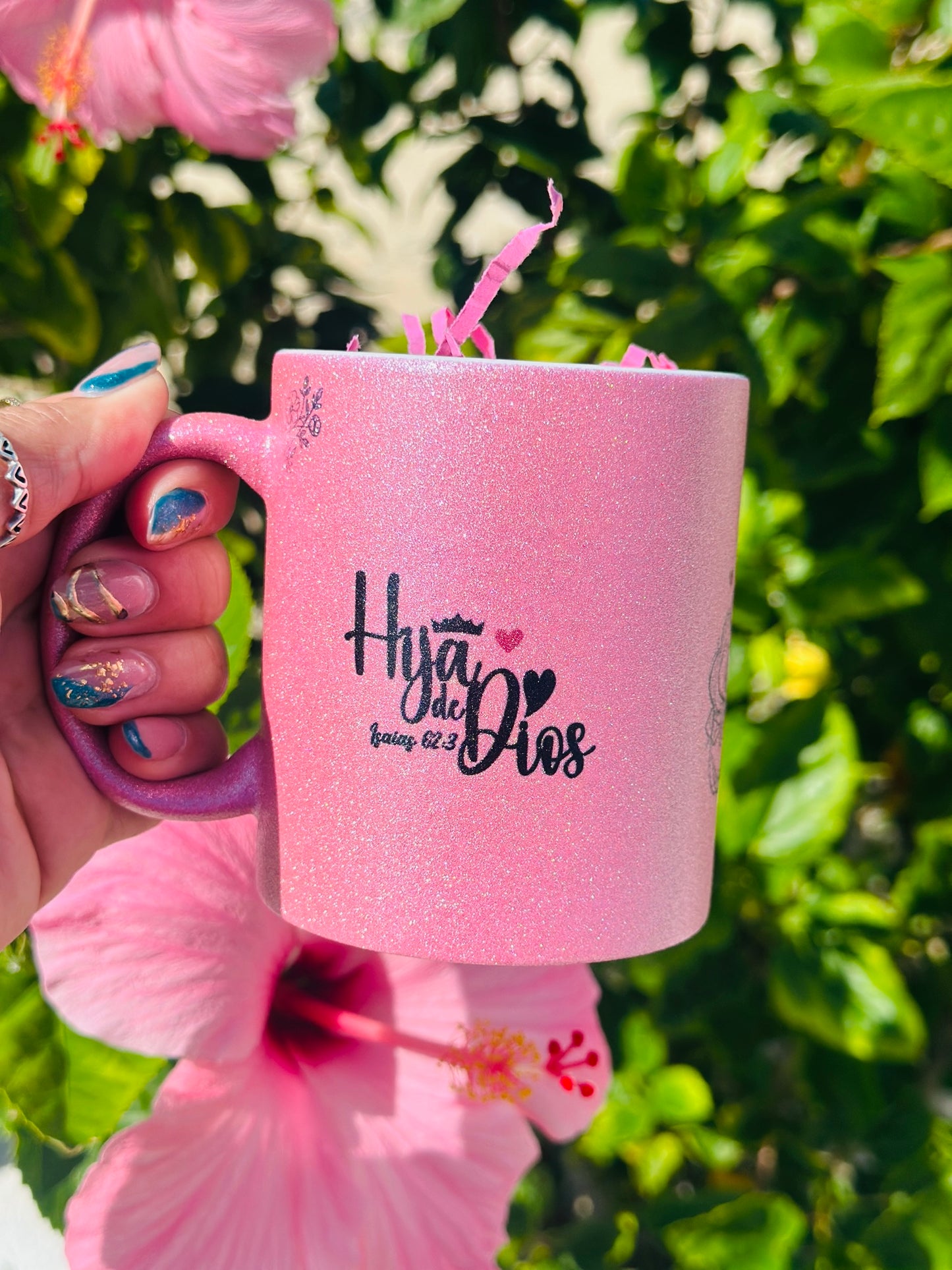 Taza Hija de Dios , Brillo Rosa