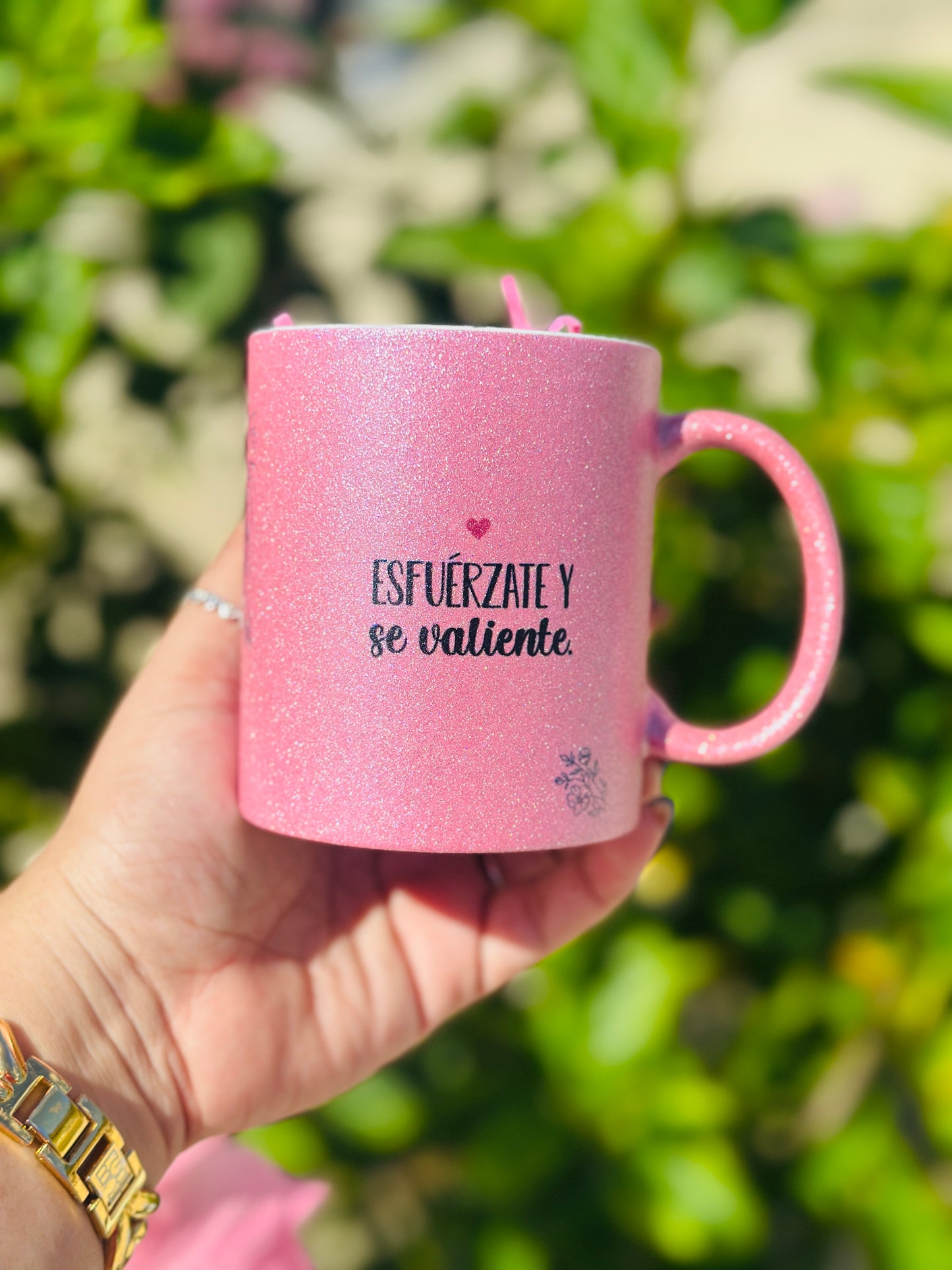 Taza Hija de Dios , Brillo Rosa